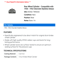 thumbnail image 2 of Rear Wheel Cylinder - Compatible with 1950 - 1952 Chevy Styleline Deluxe 1951, 2 of 2