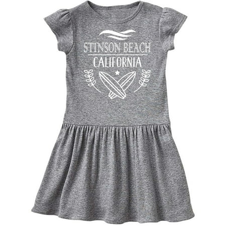 

Inktastic Stinson Beach California Trip Surfing Gift Toddler Girl Dress