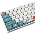 thumbnail image 1 of Keycaps 108 PBT Heat Sublimation XDA Profile Japanese Ukiyo-e Coral Sea Keycap for Cherry Switch Mechanical Keyboard, 1 of 7