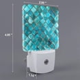 thumbnail image 2 of Xecao Square Glass Mosaic for Night Light - a Wall-mounted LED Fixture with A Dusk-to-dawn Sensor, Ideal for Bedrooms, Bathrooms, Hallways, and Kitchens-EU, 2 of 7