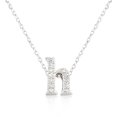thumbnail image 1 of Precious Stars Micro-Pave Cubic Zirconia Initial H Pendant Necklace, 1 of 1