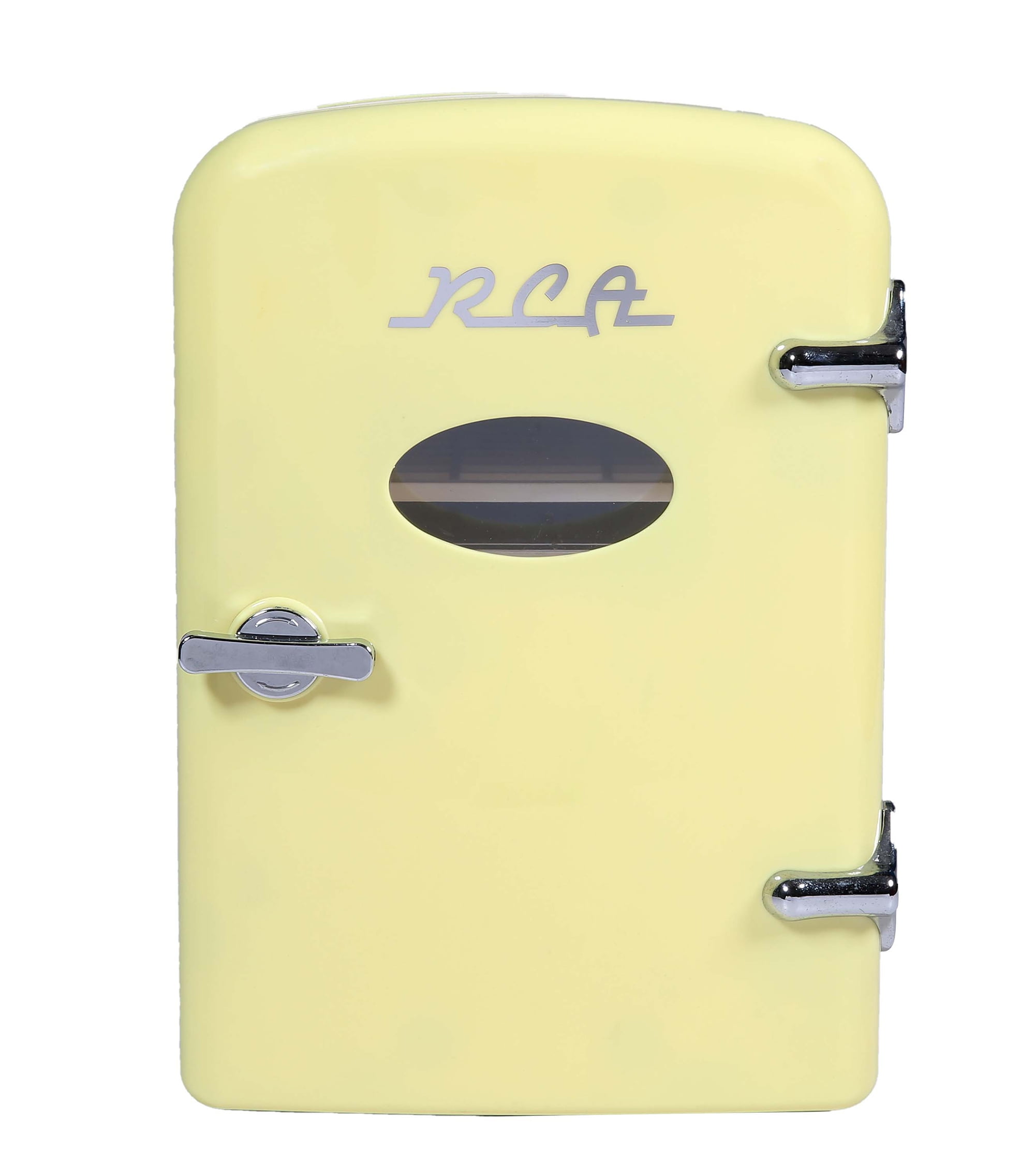 RCA Portable Retro 6 can Mini Refrigerator, RMIS129, Pink