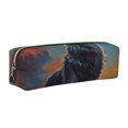 thumbnail image 1 of Balery Moonlit Night Sky Wolf Estuche de Lápices de Cuero Impreso, Estuche para Suministros de Arte, Estuche de Lápices con Cremallera, Estuche de Almacenamiento de Papelería, 1 of 7