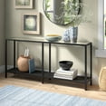 thumbnail image 4 of Evelyn&Zoe Rigan 64" Wide Rectangular Console Table, Blackened Bronze, 4 of 8