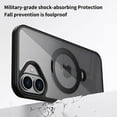 thumbnail image 6 of ELEHOLD Clear Case for iPhone 16, Magnetic Translucent Clear Case with Invisible Stand,Gray, 6 of 6