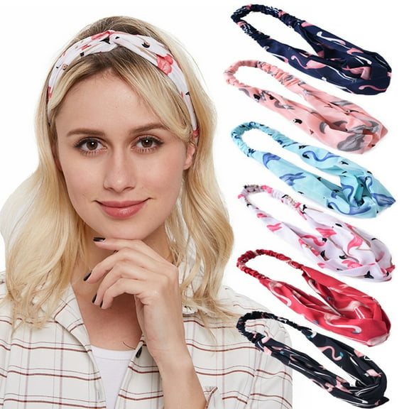 SPRING PARK Fashion Women Flamingo Headband for Makeup Cosmetic Facial Shower Spa Elastic Headwear