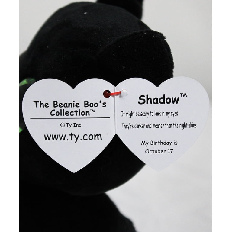 Ty Inc. Spooky Midnight Beanie Boo Plush Stuffed Animal - Shadow