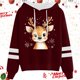 thumbnail image 2 of WILLBEST Sudadera Oversize para Mujer con Estampado Navideño Informal y Cordón Ajustable Chica​​, 2 of 3