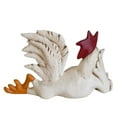 thumbnail image 5 of Chicken Rooster Decor Statue, Small Resin Cocks Figurine Sculpture, Mini Funny Side Lying Winking Cocks Table Figurine, 5 of 5