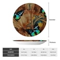 thumbnail image 2 of Disketp Vintage Butterfly Green Ceramic Plate Dinner Plates Bone China Decorative Plates Art Ceramic Ornaments for Wall Hanging Decoration -6in, 2 of 6