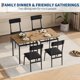thumbnail image 5 of QinaQin Juego de comedor compacto de 3 piezas para espacios pequeños, mesa y 2 sillas con asiento de PU y estructura metálica resistente, ideal para departamento, cocina o comedor, 5 of 8