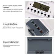Digital Timer Switch Relay KG316T AC220V 100A Electronic Programmable Timer