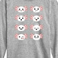 thumbnail image 3 of Instant Message - Axolotl Emotion Grid - Toddler And Youth Long Sleeve Graphic T-Shirt, 3 of 6