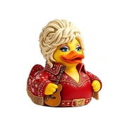 Parton Memorial Duck Dolly Memorial Duck Figurine Country Music Tribute Collectible Duck Statue Guitar Themed Decorative Keepsake Music Lover Gift for Home Office Shelf
