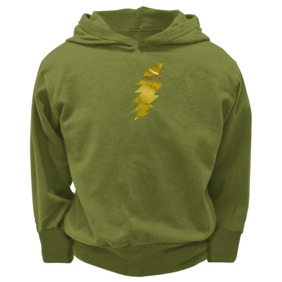 Grateful Dead - Foil Bolt Toddler Hooded Sweatshirt - Olive - 6T