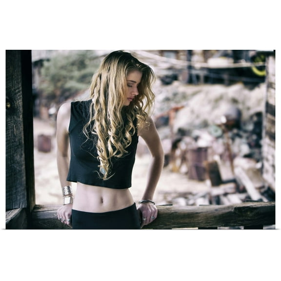 Great BIG Canvas | Rolled Scott Stulberg Poster Print entitled Portrait of a beautiful young blond girl