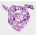 thumbnail image 3 of Bimba Purple Leaves & Magnolia Floral Pure Silk Printed Scarf Dupatta Head Neck Wrap Bandanas For Women 40 x 40 Inches, 3 of 6