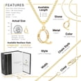 thumbnail image 2 of BEBERLINI Women Initial Letter Q Pendant Necklace 14K Gold Filled Box Chain Jewelry 18", 2 of 9