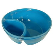 Divided Snack Bowl, 6", Blue, 2ct