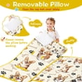 thumbnail image 3 of Cartoon Corgi Dog and Footprints Toddler Nap Mats for Kids Preschool,Sleeping Mat Bag or Kids,Toddler Sleeping Bag,Toddler Nap Mat or Daycare, 3 of 6