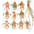 thumbnail image 3 of 12/6Pcs Gingerbread Man Ornaments Wooden Christmas Gifts DIY Xmas Tree Hanging Pendants For Home Xmas Navidad Party Decoration, 3 of 5