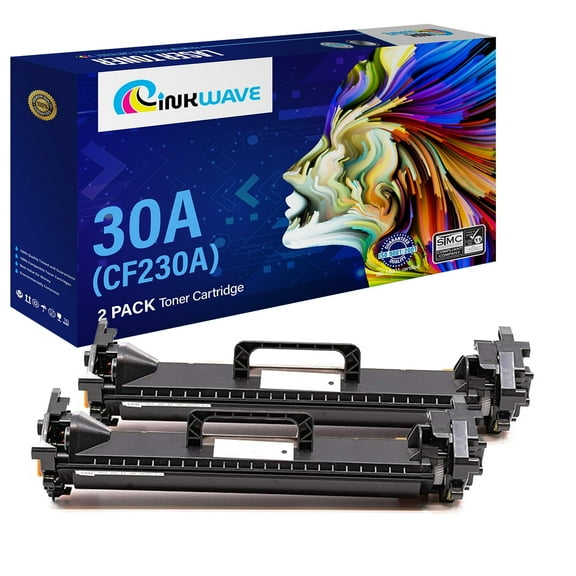 InkWave Compatible Toner Cartridge Replacement for HP 30A / CF230A (Black,1 Pack)