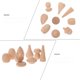 thumbnail image 3 of Wooden Toys Wooden Sculpture for Painting 18Pcs Beige DIY Toy, 3 of 5