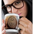thumbnail image 2 of 3drose, Mexico City, Sun Stone Called Aztec Calendar - Sa13 Mgl0000 - Miva Stock, 11oz Two-tone Black Mug, 2 of 6
