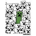 thumbnail image 2 of Boy's Minecraft Stand Out Green Creeper  Graphic Tee White Large, 2 of 4