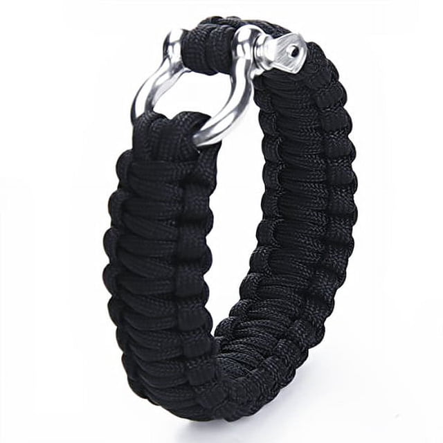Miangastore Bracelet de Survie Extérieur Corde de Parachute Bracelet Tricoté 1Pcs
