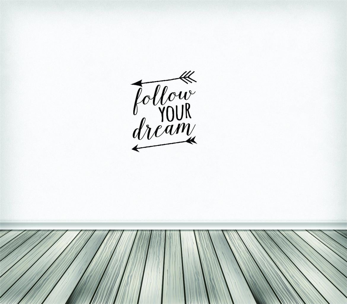 Follow Your Dream Vinyl Wall Decal for Home Dreams Hopes Divine Wish