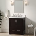 thumbnail image 2 of Ariel Stafford 30 In. Single Rectangle Sink Bathroom Vanity Pure Carrara White Quartz Countertop 1.5 Edge In Espresso, 2 of 9
