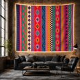 thumbnail image 6 of Geometric Composed Numerous With Vertical Bands Varying Widths, Mystical Fantasy for Space Lovers, Galaxy Room Decor, Housewarming Gift, Tapestry Wall Hanging for Bedroom and Dorm, 6 of 7