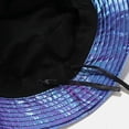 thumbnail image 2 of CoCopeaunt Women Men PU Leather Bucket Hat Shiny Redial Reversible Sun Hat Sun Protection Wide Brim Caps Cool Foldable Hats Outdoor, 2 of 5
