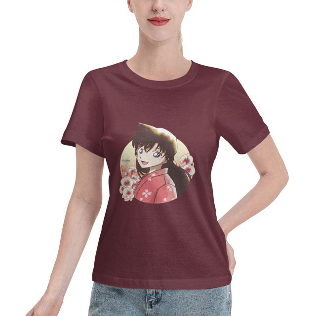 Women's Basic Short Sleeve T-Shirt Detective Conan Moriland