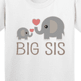 thumbnail image 4 of Inktastic Big Sis Elephant Youth T-Shirt, 4 of 5