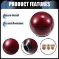 thumbnail image 6 of Unique Bargains 1 Set Gear Shift Knob Automatic Stick Gear Shifter Knob for Car with 2 Adapters M8 M10 Red, 6 of 7