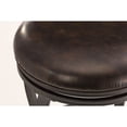 thumbnail image 4 of Home Square 43" Transitional Swivel Bar Stool in Black Silver - Set of 2, 4 of 7