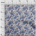 thumbnail image 2 of oneOone Polyester Spandex Medium Blue Fabric Florals Craft Projects Decor Fabric Printed By The Yard 56 Inch Wide, 2 of 5