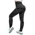 thumbnail image 1 of Moisture-Wicking High Waist Yoga Leggings Dark Grey For Women 1Set, 1 of 2