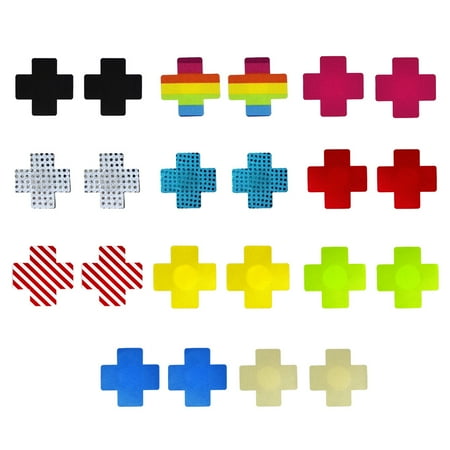 

60 Pairs Women Sexy Pasties Nipple Covers Adhesive Breast Pasties Disposable Boob Stickers Breast Covers (Cross Shape)
