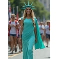 thumbnail image 3 of Statue of Liberty Greek Goddess Costume, White Long Dress, Halloween Cosplay Outfit, 3 of 7