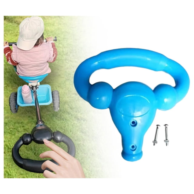 BELOVING Accessoires de Barre de Poignée Poussoir pour Tricycles pour Enfants Prolongateur de Poignée de Tricycles Durable Bleu