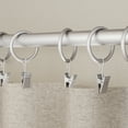 thumbnail image 2 of Mainstays Curtain Clip Rings 1" Nickel 7 Pack, 2 of 8