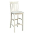 thumbnail image 2 of 3-Piece Bar Height Solid Wood Dining Set with 72" x 28" Table and 2 Splat Back 30 in. Seat Height Bar Stools - Unfinished, 2 of 7