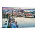 thumbnail image 1 of ARTCANVAS Prague Czech Republic Charles Bridge Canvas Art Print - Size: 40" x 26" (0.75" Deep), 1 of 9