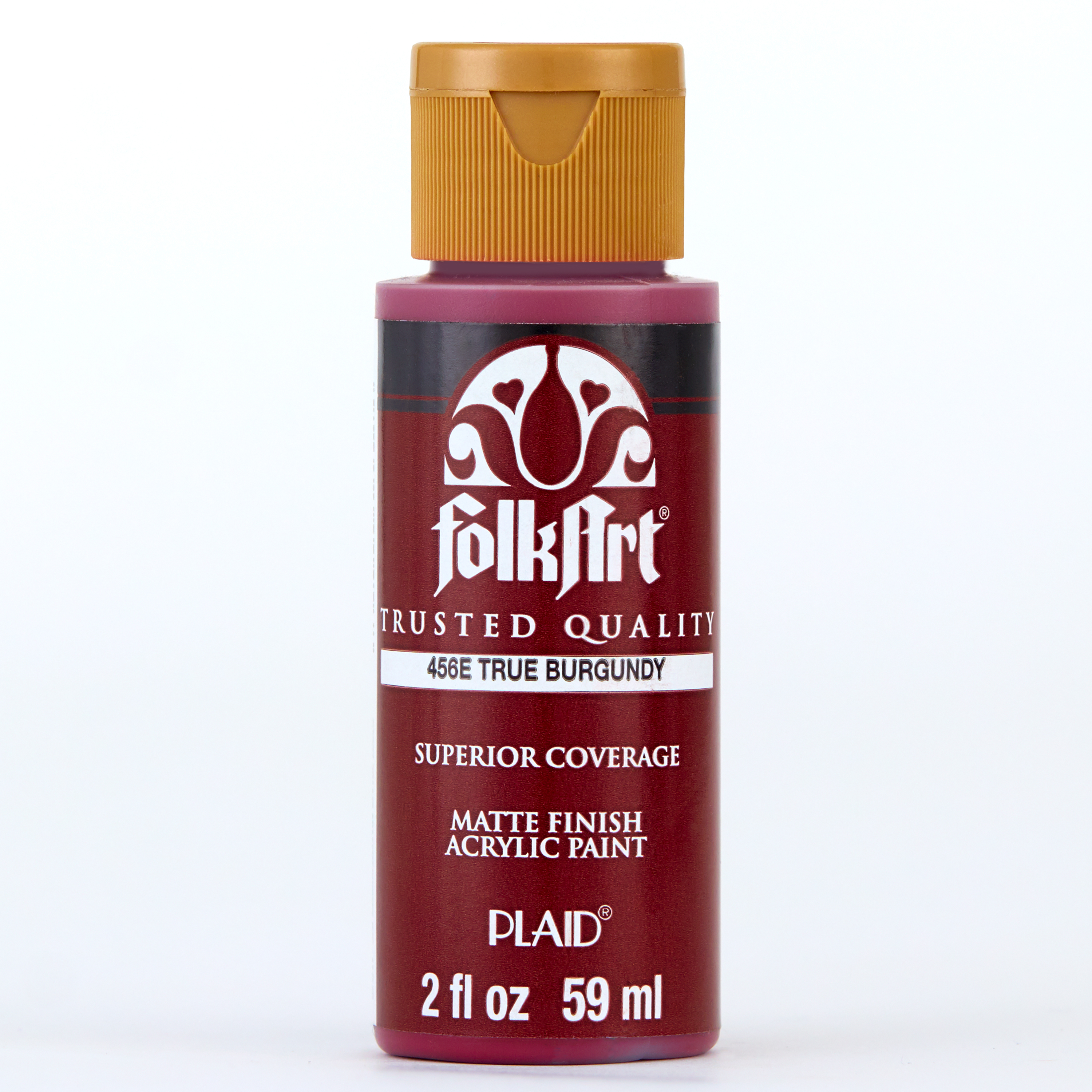 FolkArt 456E Acrylic Craft Paint, Matte Finish, True Burgundy, 2 fl oz