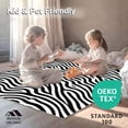 thumbnail image 4 of ODIKA 6' Machine Washable Non-Slip Area Rug, Graphic Zebra Illusion Faux Skin High Traffic Rug, Black, 287520, 4 of 5