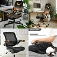 thumbnail image 2 of HELLHERO Butterfly Moon Print Office Chair Cover Set, Decorative Computer Chair Cover with Armrest Covers, Removable Washable Gaming Seat Protector, Easy Install, 2 of 6
