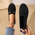 thumbnail image 6 of Miluxas Knit Flats for Women Round Toe Casual Flat Shoes Soft Comfort Lightweight Walking office Mary Jane Shoes Black 9.5(43), 6 of 8